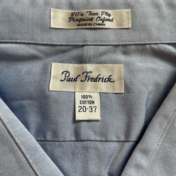 20-37 Paul Fredrick button down shirt - Picture 2 of 5